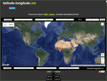 Tablet Screenshot of latitude-longitude.net